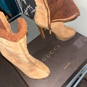 High heel gucci booties